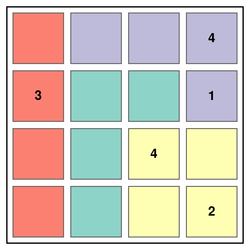Jigsaw Sudoku Puzzle