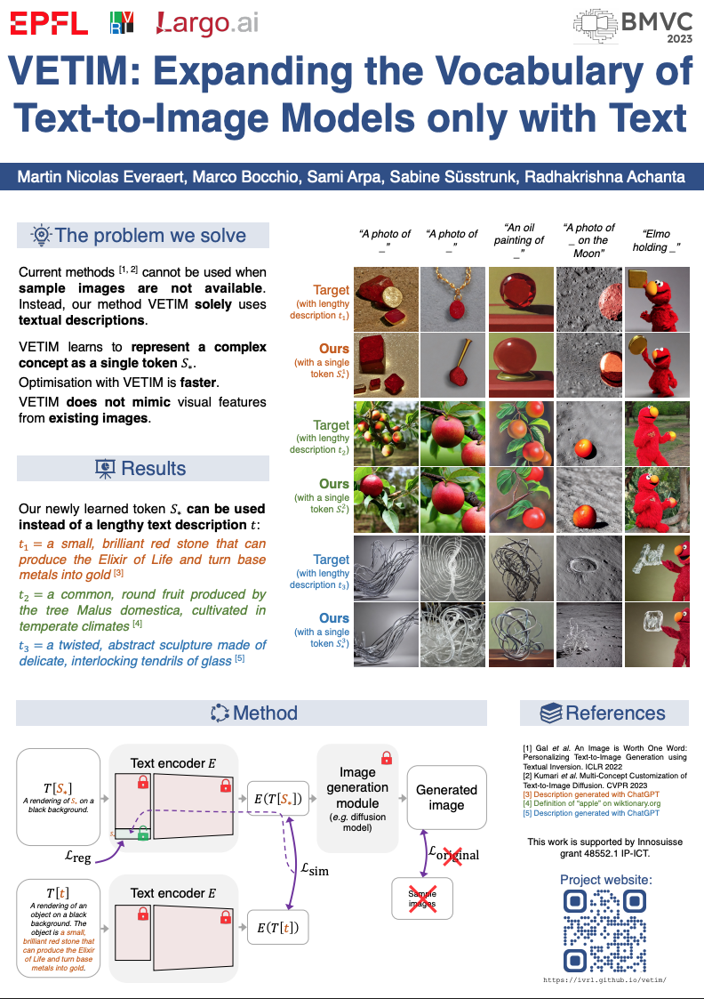 VETIM - BMVC 2023 Poster